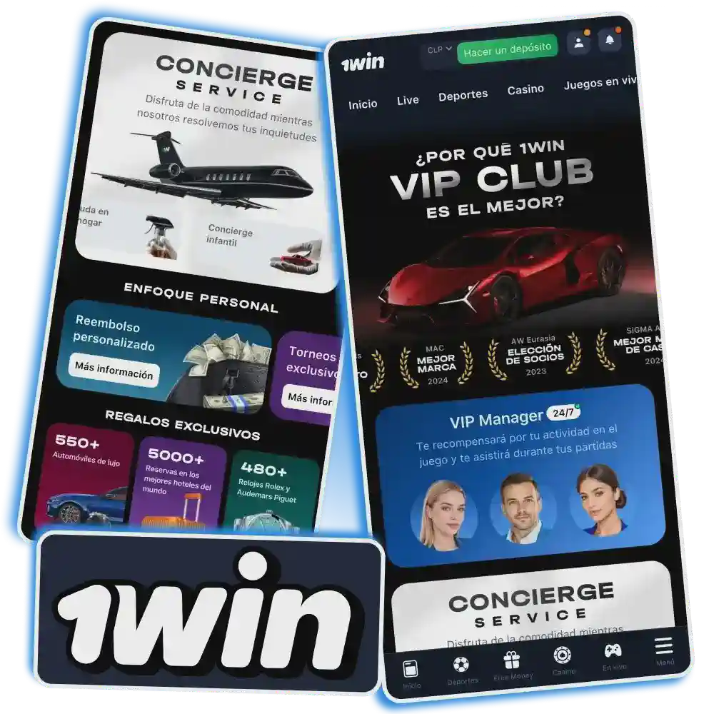 Premium 1win VIP membership interface displaying advanced casino features and multi-tier loyalty system