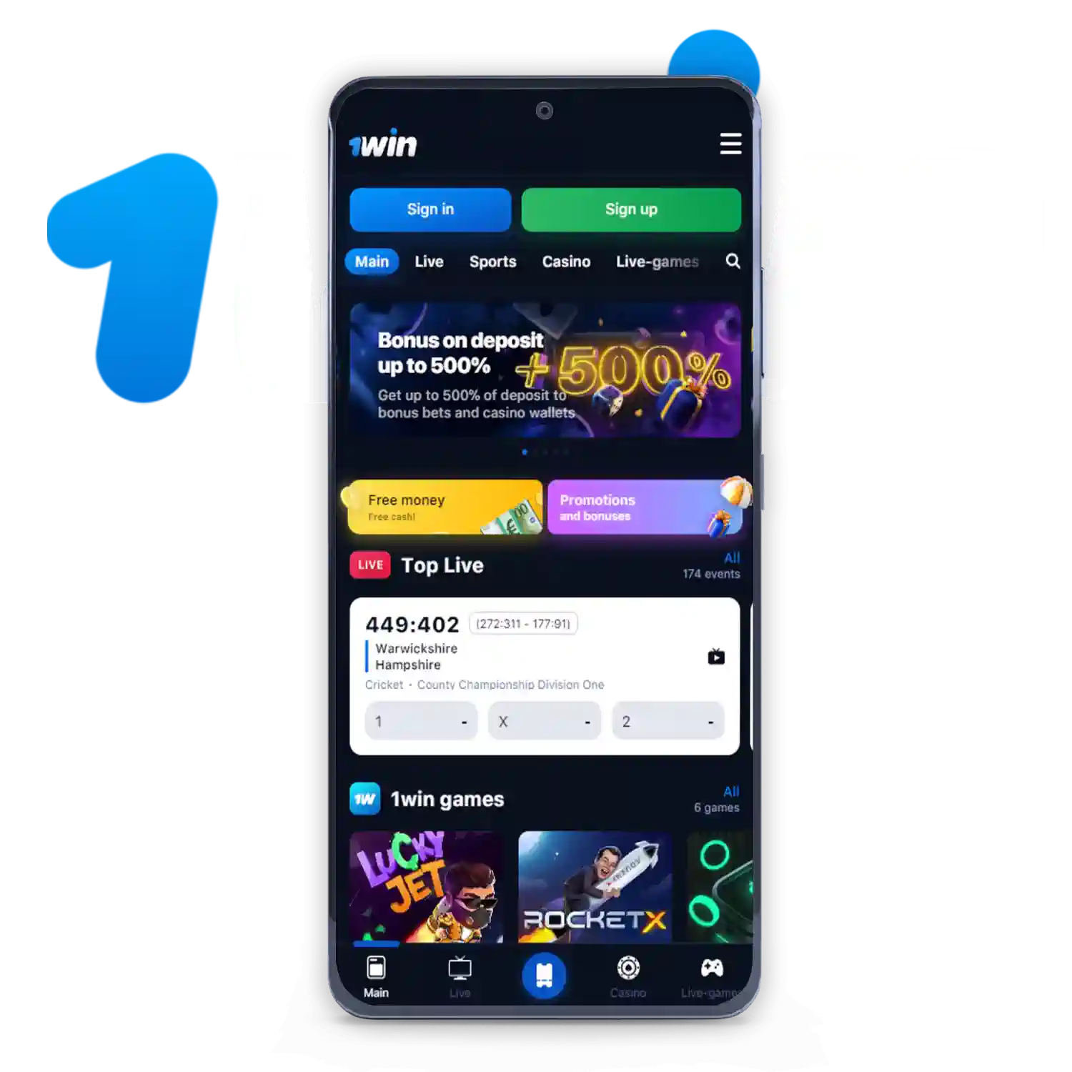 1win app promo code activation